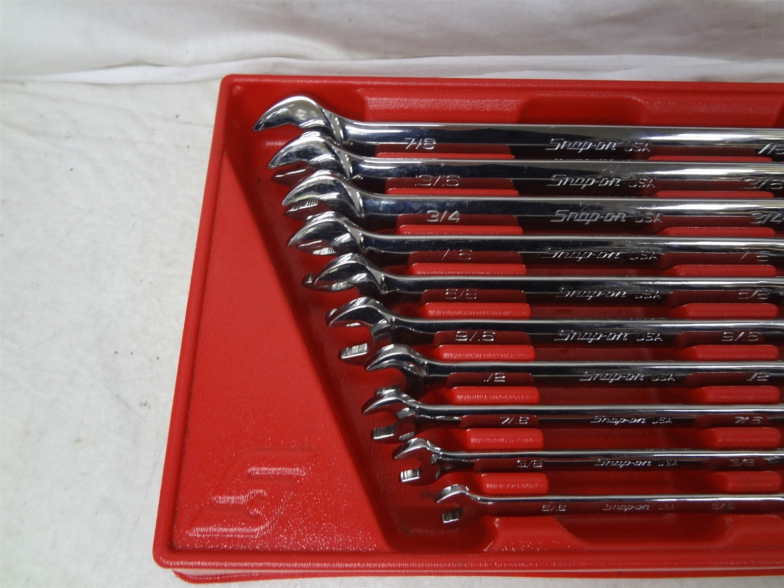 Snap On Tools SOEX710 10Pc SAE Flank Drive Plus Combination Wrench Set