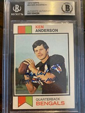 1973 Topps Ken Anderson BAS AUTO RC Rookie Autograph Signed Bengals Inscribed!1!