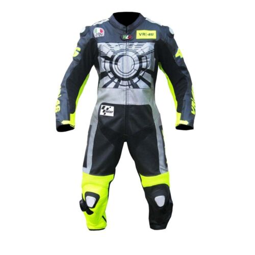 VR46 MOTORBIKE/MOTOGP/MOTORCYCLE LEATHER SUIT - Picture 1 of 4