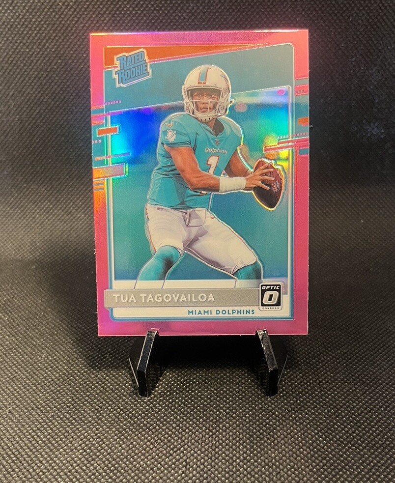 Tua Tagovailoa 2020 Donruss Optic Pink Rated Rookie Card RC 152 Prizm
