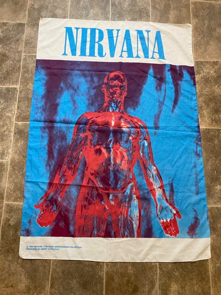 nirvana sliver giant textile poster flag