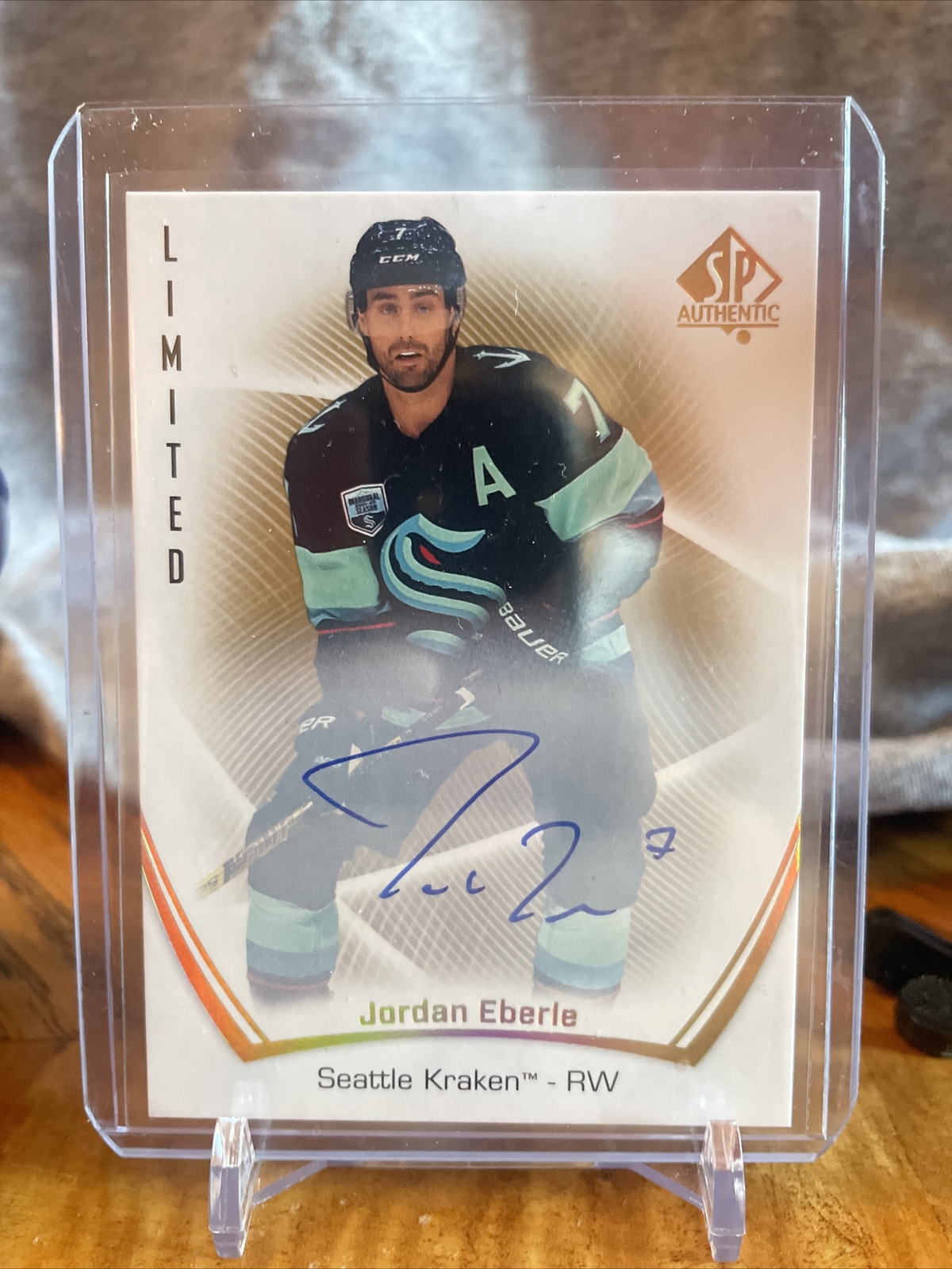 2021-22 Upper Deck SP Authentic Limited Autographs JORDAN EBERLE #76 Kraken Auto