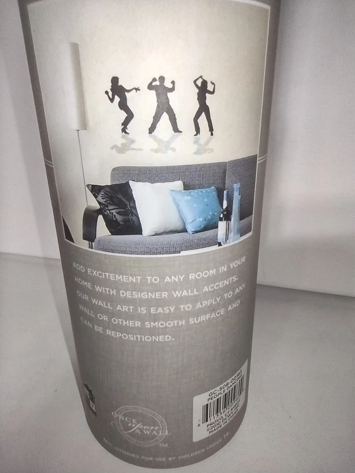 Wall Accents Adhesive Art Foil Designer 2010 People Dancing with Shadows Small - Image 3 of 4