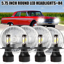 For Ford Galaxie 500 1962-1974 4pcs 5.75 5-34 Round Headlights Drl For Ford Galaxie 500 1962-1974 4pcs 5.75 5-34 Round Headlights Drl