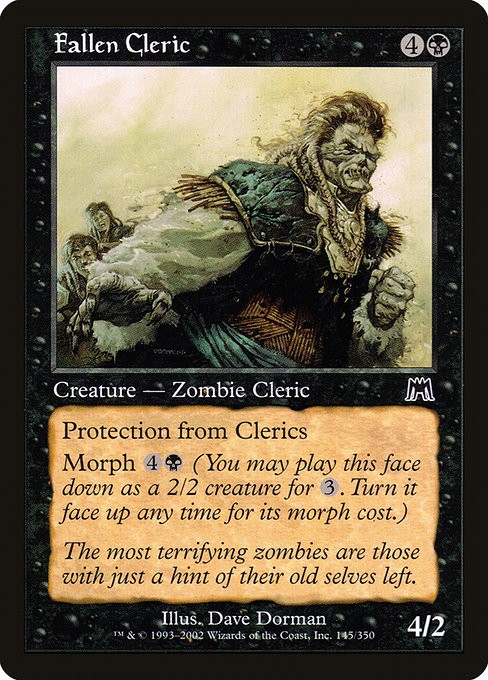 Fallen Cleric Foil Onslaught 145 NM MTG