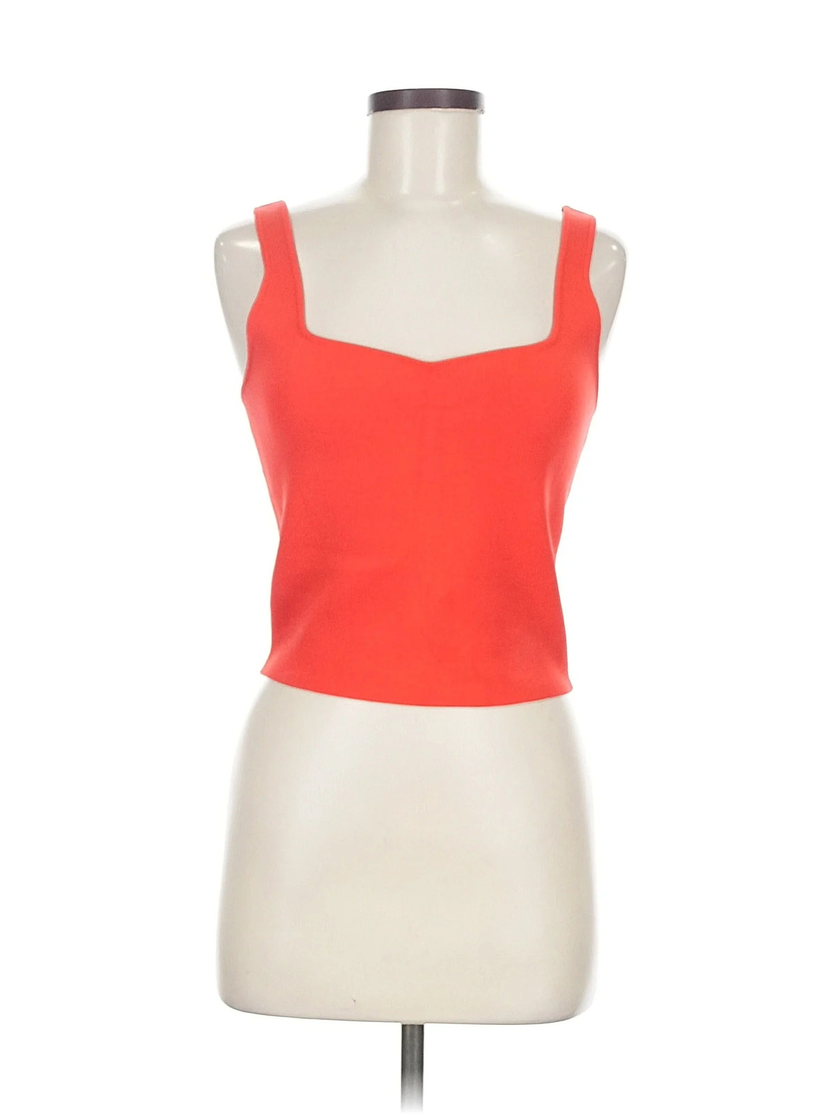Zara Women Orange Tank Top M