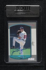 BAS 2000 Bowman Jason Marquis #423 Seal of Authenticity Auto 3c7