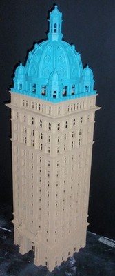 Skyscraper - Central Tower - 25 Inches Tall - N to HO Scale*