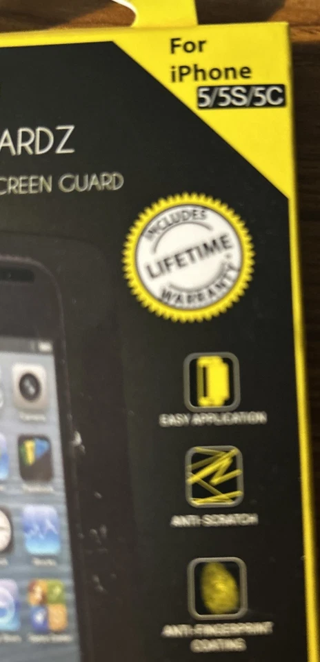 iPhone - 5/5S/5C - Protetor de tela de vidro temperado - Novo - Imagem 2 de 3