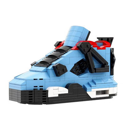 3D Retro High-Top Sneaker Building Blocks - Travis Scott Shoe Model