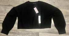 Women's Crewneck Pullover Sweater - Wild Fable Black Sz Medium