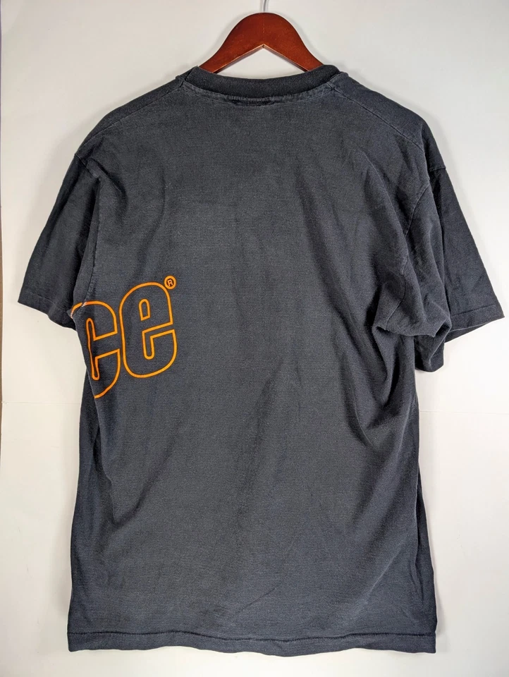 Camisa Tenis Prince Vintage Talla XL Negra Gráfica Envolvente Años 80 90 Puntada Única EE. UU. Foto 2 de 4