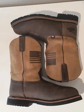 Thorogood 804-4338 Work Western Boot Men Size 12D Crazy Horse Tan Composite Toe 