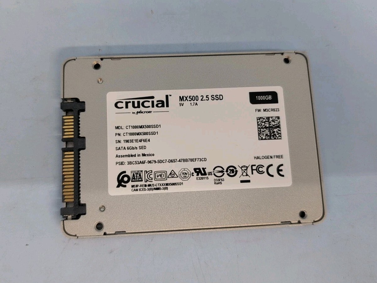 Crucial MX500 1TB 3D NAND SATA 2.5 Inch 6Gb/s Internal SSD