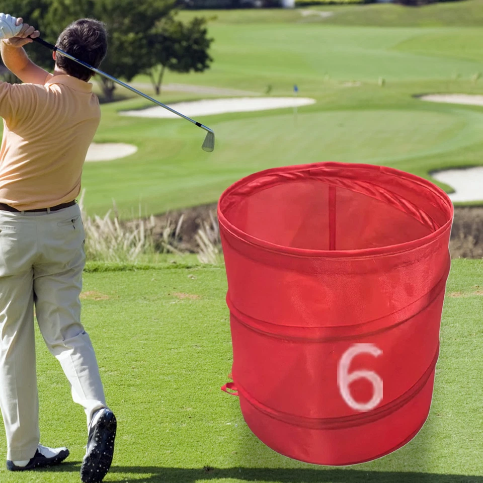 Backyard Golf Bucket Golf Game Portable Bucket Foldable Storage Bucket For Yard - Image 3 of 4
