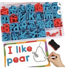 Magnetic Alphabet  Numbers With whiteboard, Foam Letters for Kids 218 Pcs