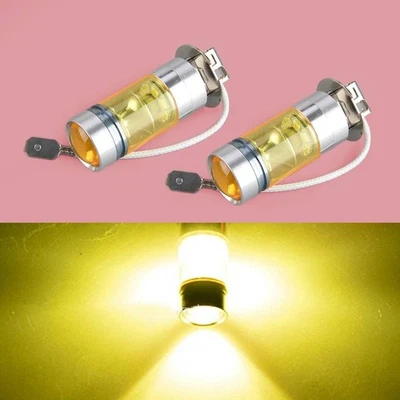 LED H3 100W 2828 20SMD Fog Driving DRL Light Lamp Bulb fr Universal - Photo 1/4