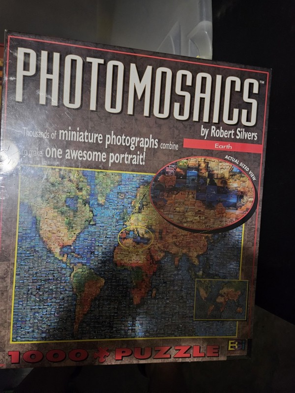 Photomosaics Earth 1026 piece Puzzle Robert Silvers, 20" X 28" Sealed New