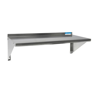 BK Resources BKWS-1630 30''Wx16''D Stainless Steel Wall Mount Premium Shelf
