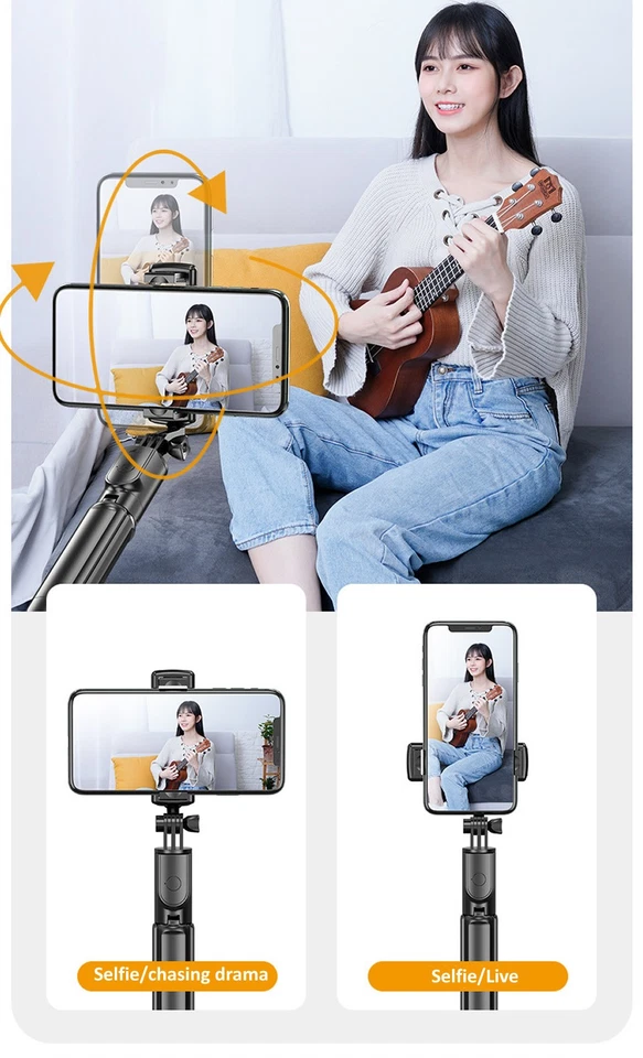 Soporte de escritorio remoto para trípode selfie stick para iPhone 17 16 15 14 Pro Max Foto 2 de 4