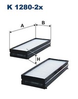 Filtron K 1280-2X Filter, Innenraumluft FüR Hyundai