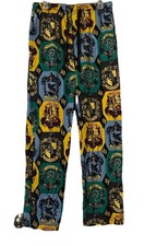 Harry Potter 4 Houses Gryffindor/Hufflepuff Pajamas Lounge Pants - Men s Size Lg
