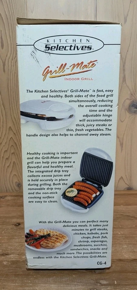 Kitchen Selectives Grill Mate Parrilla Interior CG-4 Antiadherente - NUEVO EN CAJA Foto 3 de 4