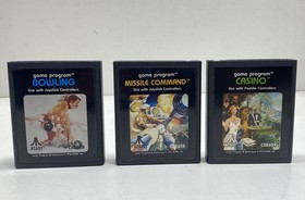 Atari 2600 Bundle: Missile Command, Bowling & Casino (CIB)