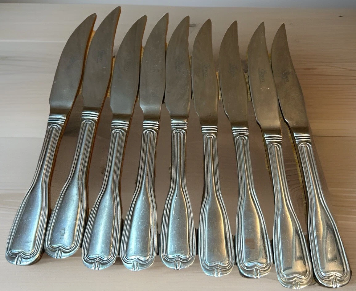 Gibson Gia 19 Set Of 8 Serrated Steak Knives Stainless