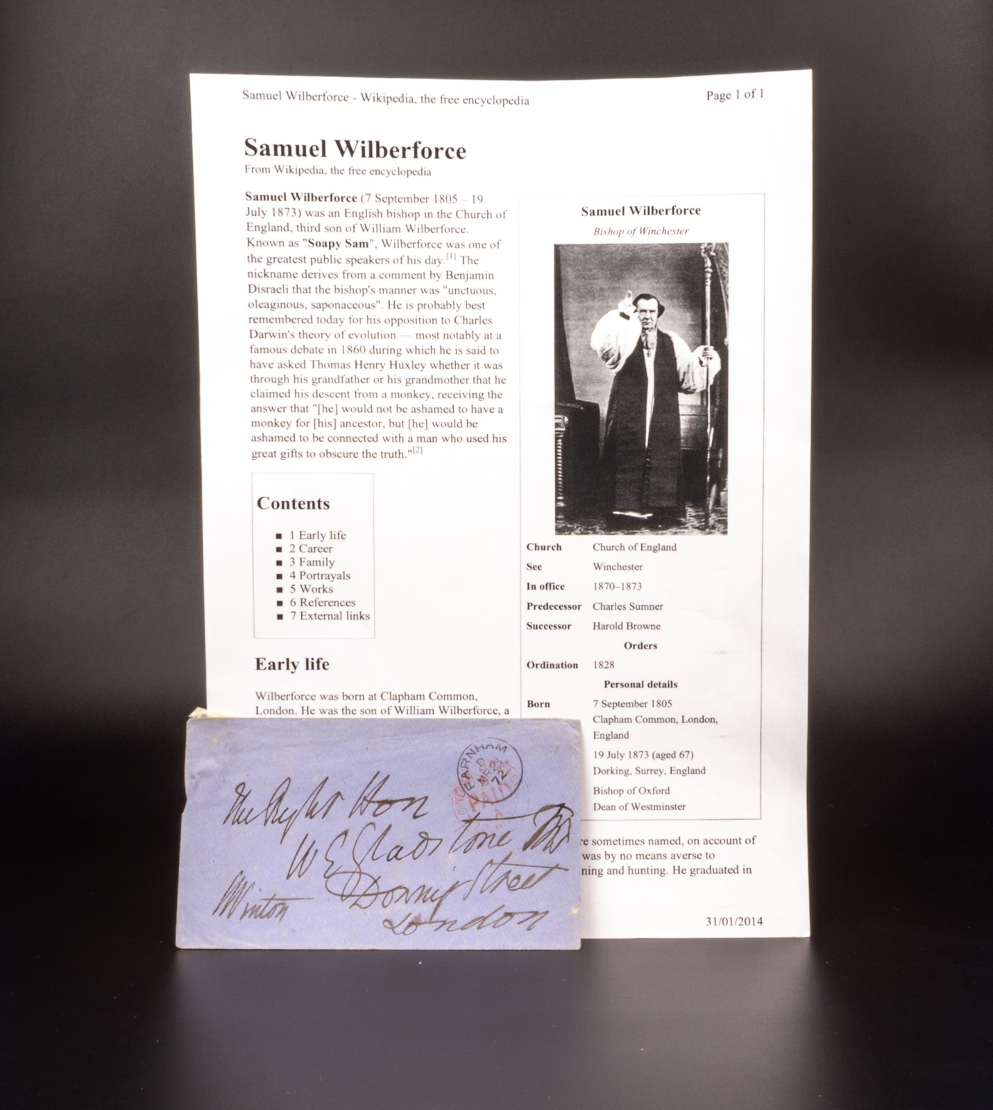 Samuel Wilberforce - Bishop Of Winchester - 1872 Signed Envelope | eBay