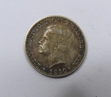 Portugal King Emanuel II Silver 100 Reis 1910 Crown above VERY SCARCE