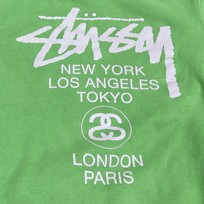 Stussy World Tour Crewneck Green Size Small | eBay