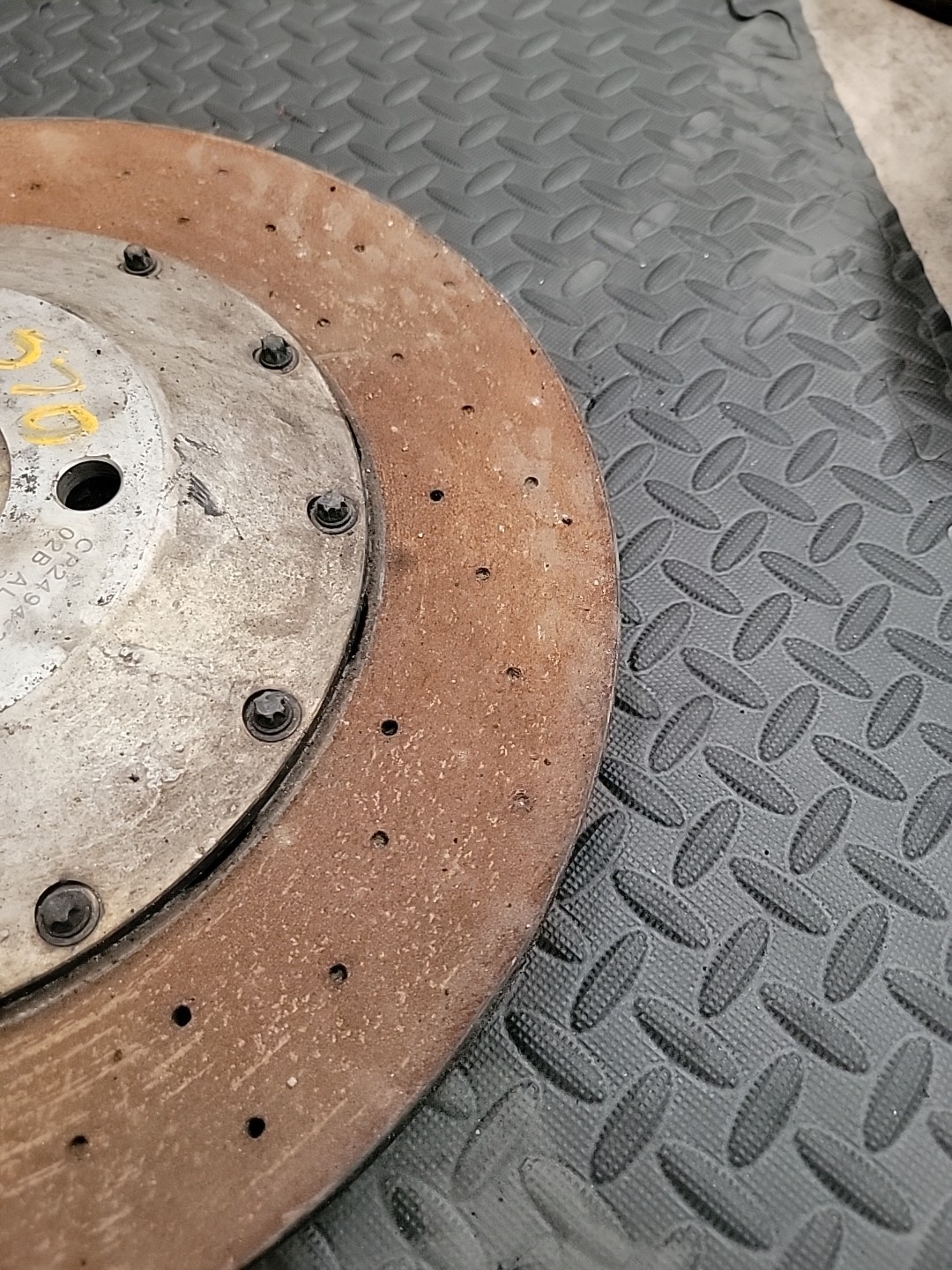 2017 MCLAREN 570gt FRONT Left BRAKE DISC ROTOR STEEL DRILLED CP2494-2488