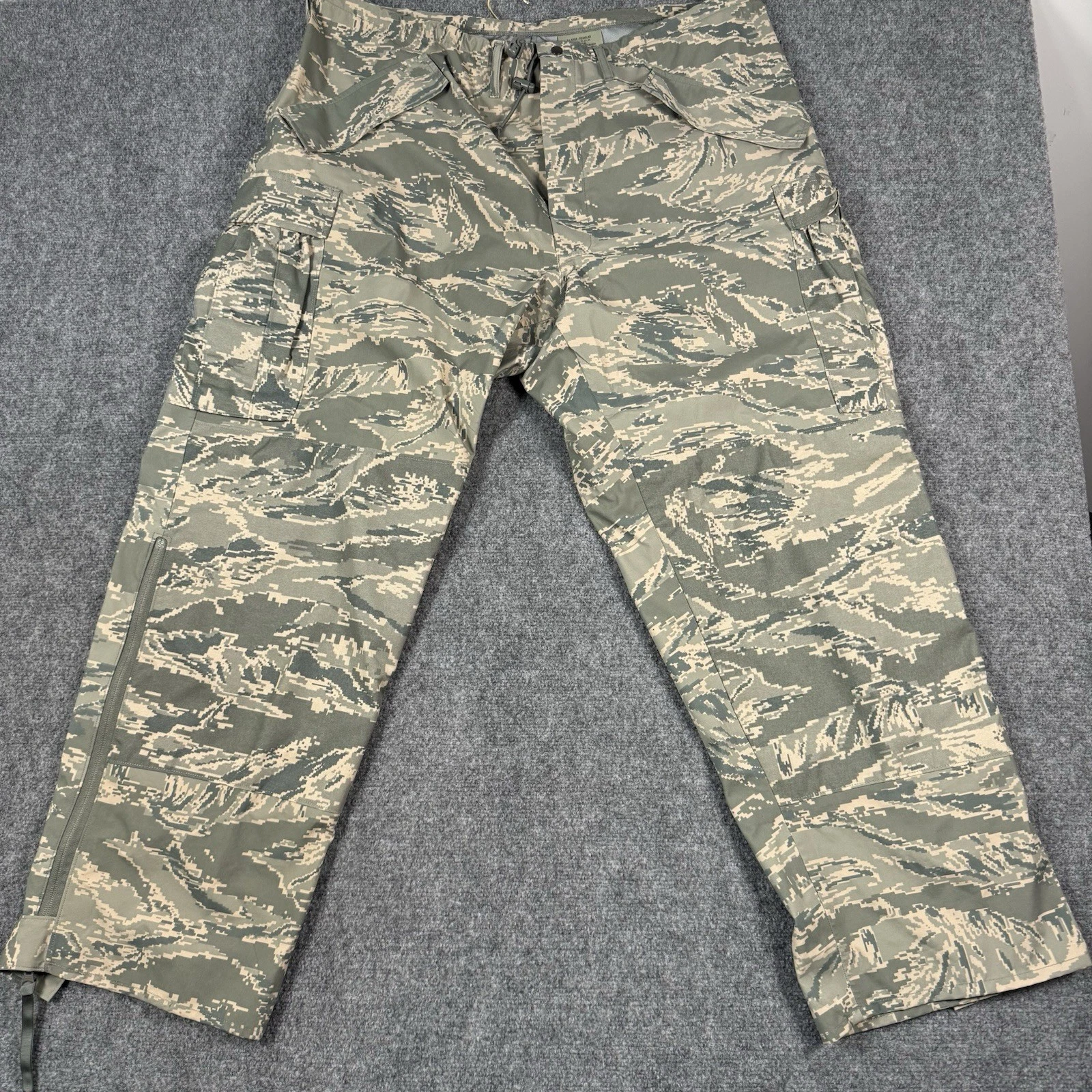 ⛈️ US Air Force APECS Tiger Stripe Camo Trousers Pants XL Regular NWT Waterproof