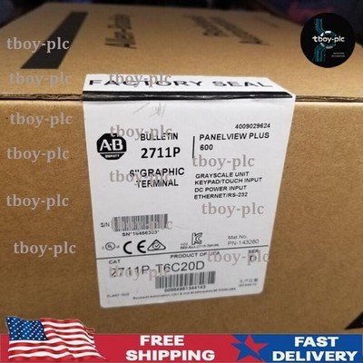 Allen-Bradley 2711P-T6C20D PanelView Plus 600  2711P-T6C20D  Sealed US Free Tax