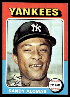 1975 Topps Mini Sandy Alomar - New York Yankees #266