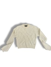 Versace Kids Girls Cropped Cashmere Sweater 14y