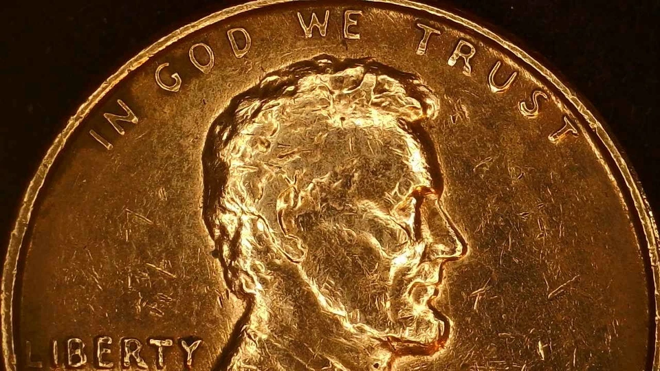 1973 D Licoln Memorial Penny Error Coin DD Date and Mint Mark OBV FINE RED - Image 4 of 4