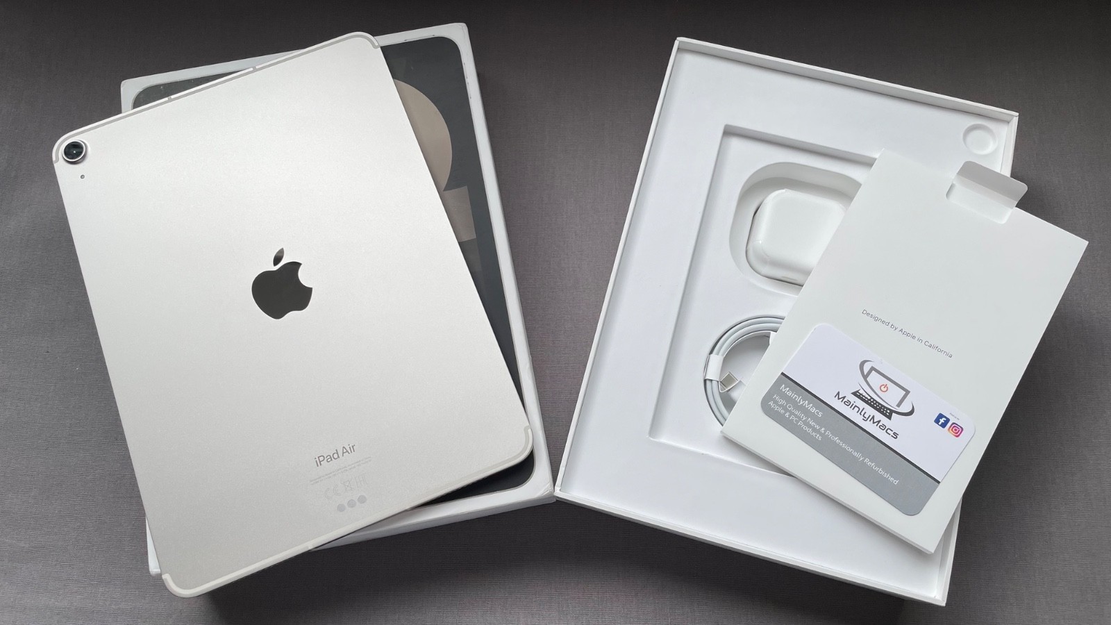 Apple iPad Air 10.9" 5th Gen - M1 256GB WiFi + Cellular - Starlight - New Unused