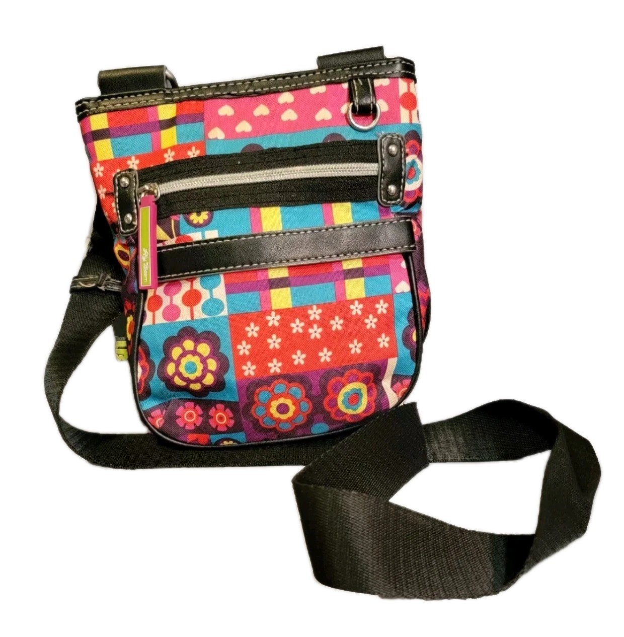 Lily Bloom Crossbody Bag Purse Floral Bloom Pink