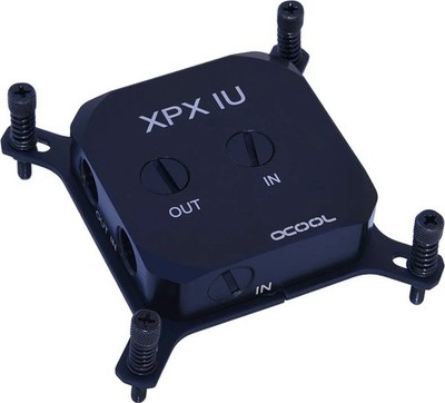 Alphacool Eisblock XPX 1U Schwarz CPU-Kühlblock So. 1200 2066 AM4 AM5 B-Ware