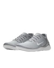 Men Nike Free Run RN 2018 Running Sneakers Wolf Grey/White ￼942836-003