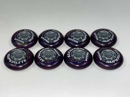 Hyper SuperLite 76mm 82A Inline Skate Rollerskate Wheels Set of 8 NOS - Picture 2 of 14