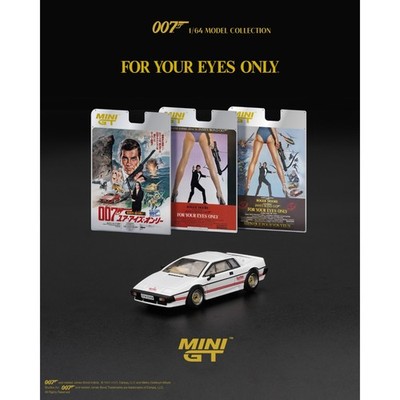 Mini GT -  James Bond - Lotus Esprit Turbo - For your Eyes Only - English Blist.