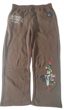 Ed Hardy Panther Tiger Bootcut Sweatpants Size XL Cocoa Style EHM8005-2
