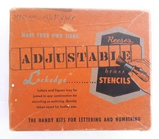 Vtg Reese's BRASS STENCILS { Incomplete } 🔸️ USA