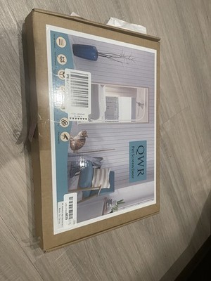 QWR Pet Screen Door Mesh White Light Filtering Pet Friendly Any Room