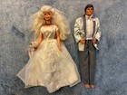 Vintage Brown Haired Ken and Blonde Barbie (1980s) with Wedding Outfits  — photo 1