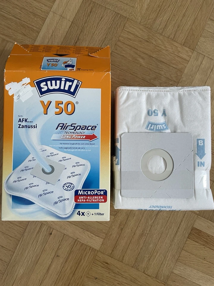 swirl Y 50 Air Space Long Power 4 St. Beutel Z.B. Grundig F Alle Staubsauger NEU