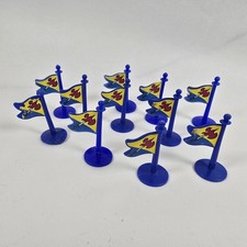 11 Viking Blue Flag Crossbows & Catapults Spare Parts Vintage Board Game